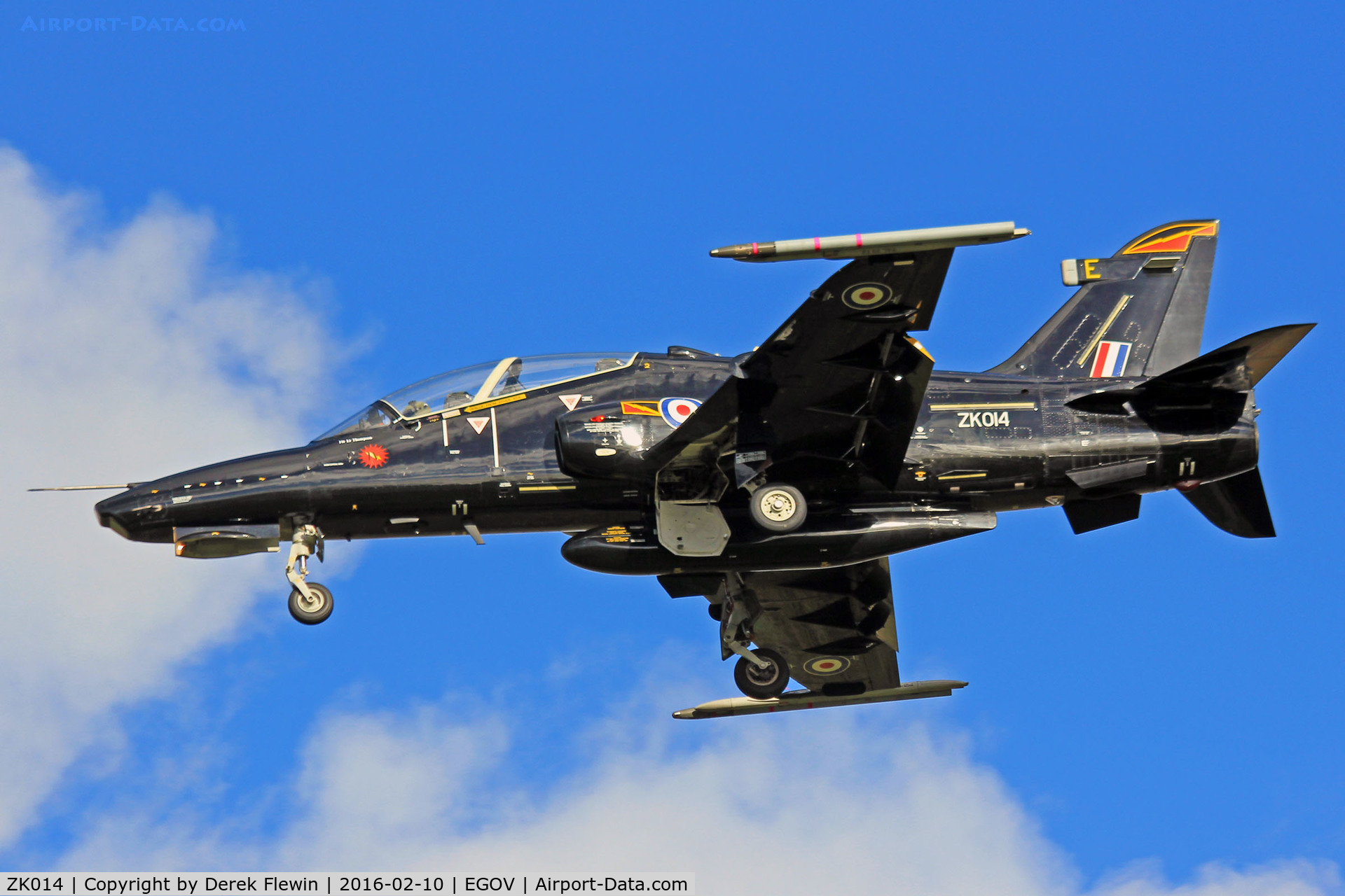 ZK014, 2008 British Aerospace Hawk T2 C/N RT005/1243, Hawk T2, 4(R) Sqn 4FTS RAF Valley based, coded E, go-rounds runway 31.