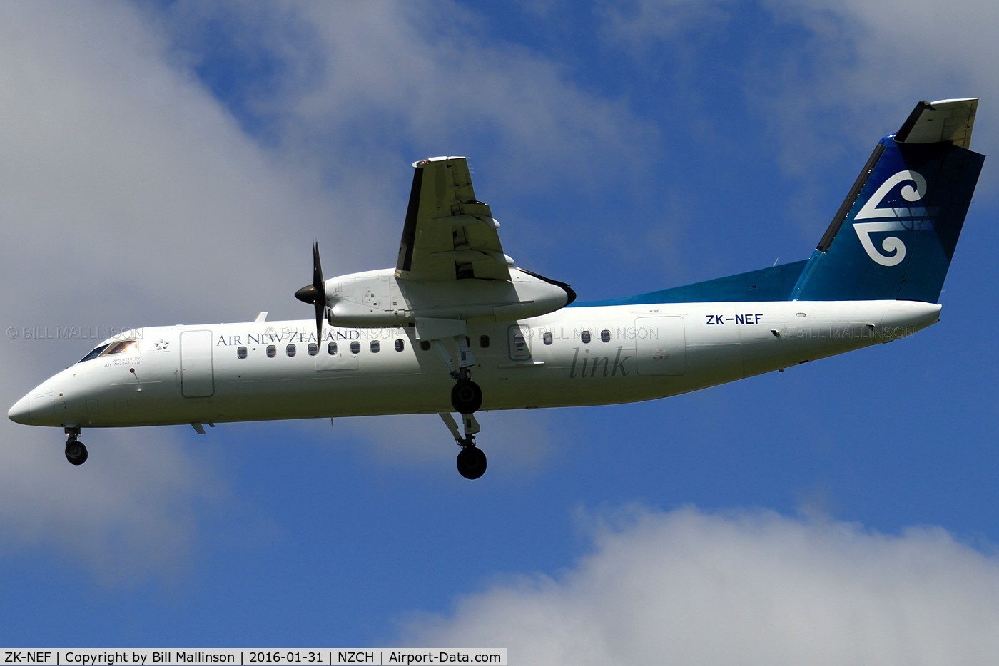 ZK-NEF, 2005 De Havilland Canada DHC-8-311 Dash 8 C/N 620, FINALS TO 02
