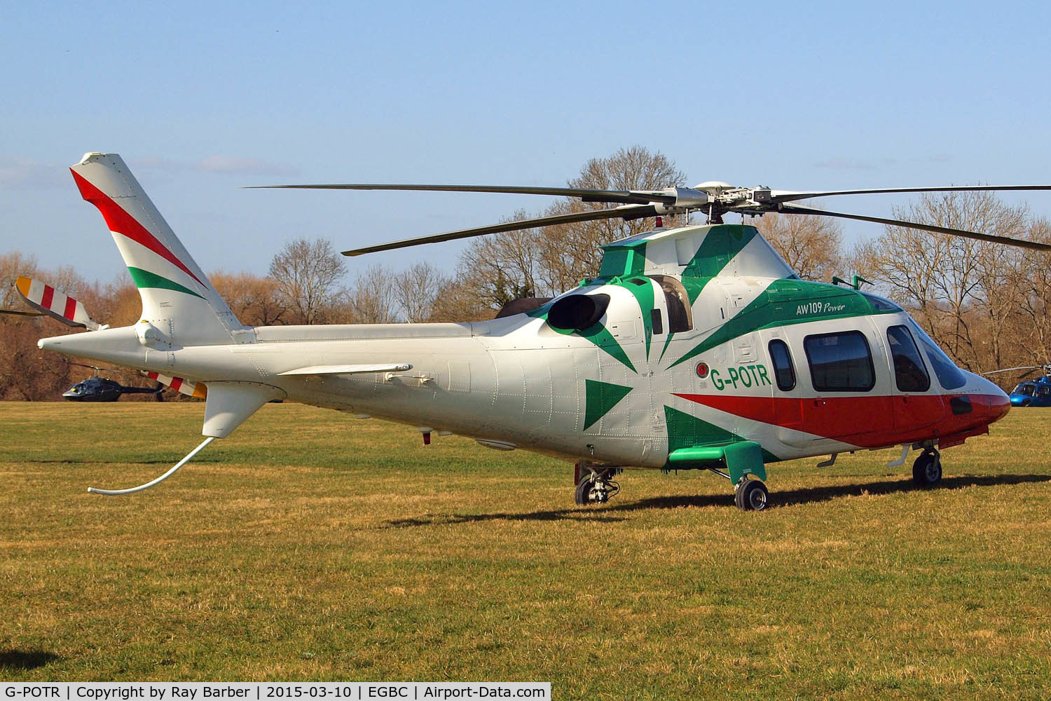 G-POTR, 1999 Agusta A-109E Power C/N 11043, Agusta A-109E Power [11043] (Castle Air) Cheltenham Racecourse~G 10/03/2015