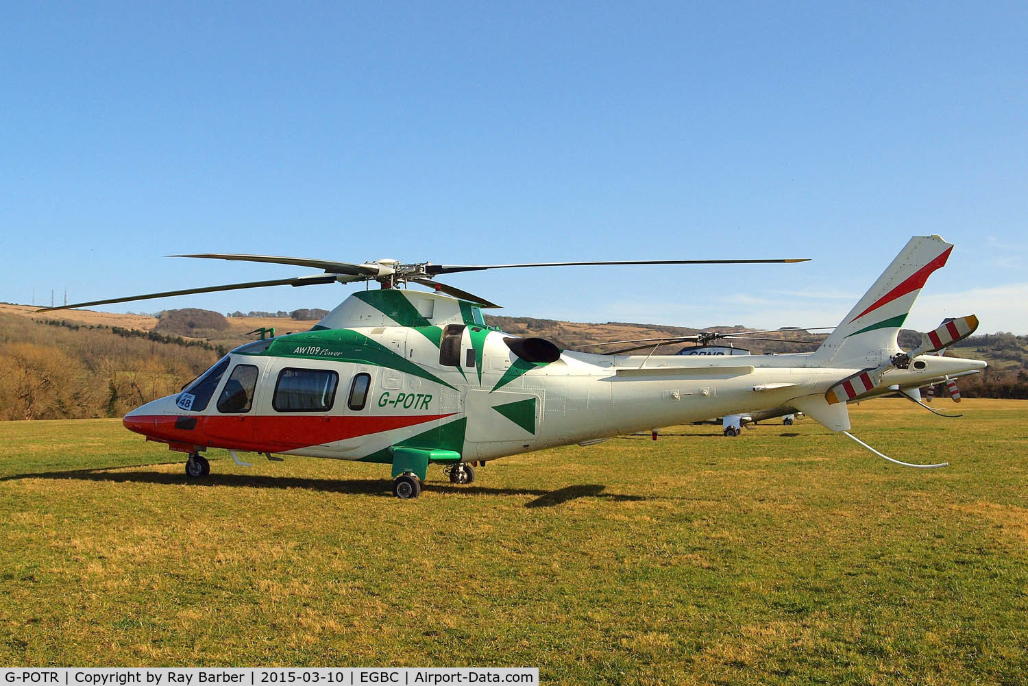 G-POTR, 1999 Agusta A-109E Power C/N 11043, Agusta A-109E Power [11043] (Castle Air) Cheltenham Racecourse~G 10/03/2015