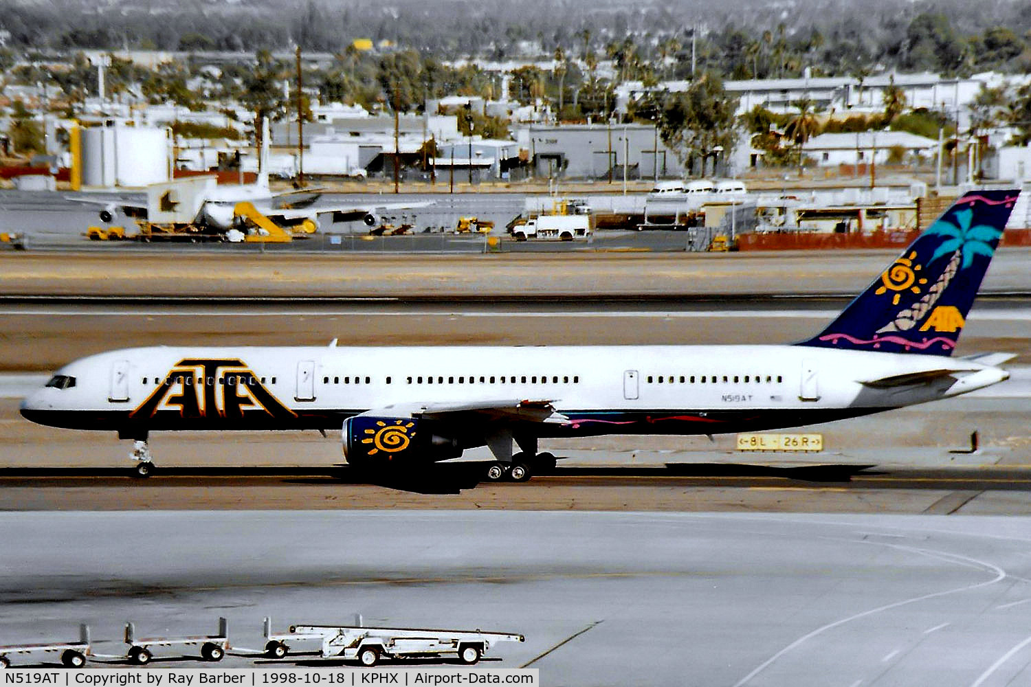 N519AT, 1997 Boeing 757-23N C/N 27975, Boeing 757-23N [27975] (American Trans Air) Phoenix-Sky Harbor International~N 18/10/1998