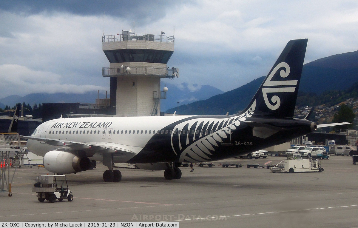 ZK-OXG, 2015 Airbus A320-232 C/N 6460, At Queenstown