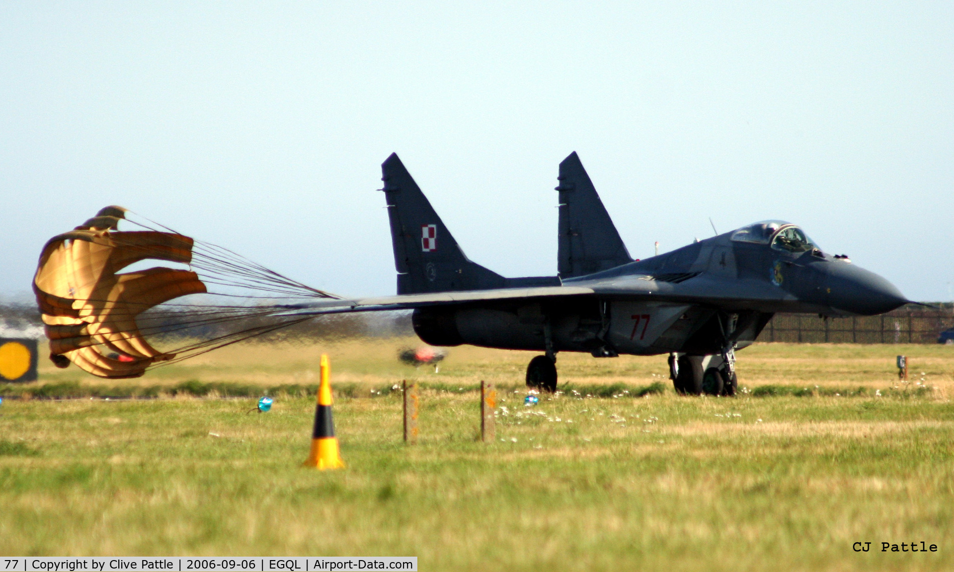 77, Mikoyan-Gurevich MiG-29A C/N 2960526377, In action at the RAF Leuchars airshow 2006