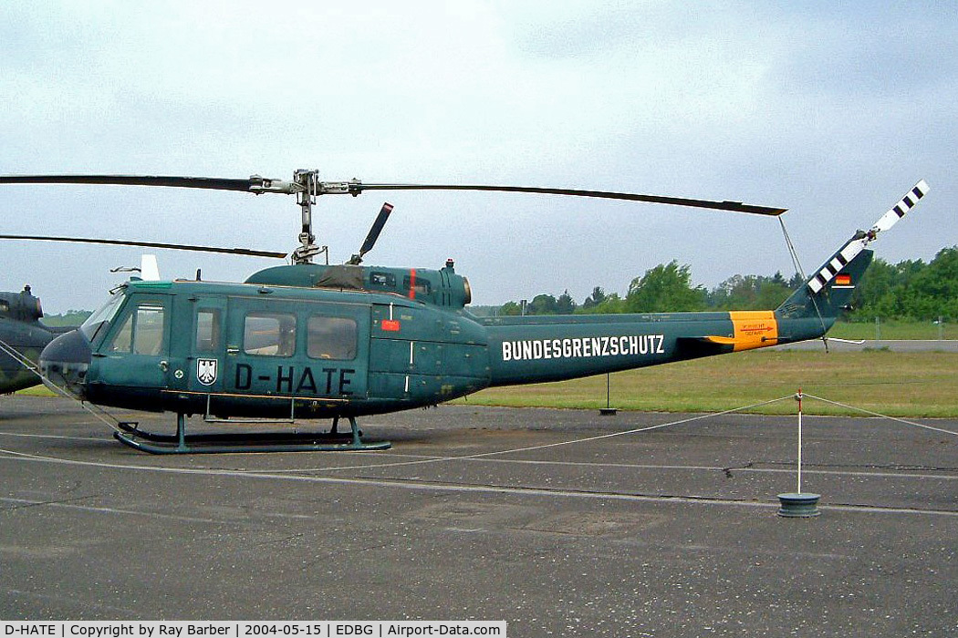 D-HATE, 1970 Bell (Dornier) UH-1D Iroquois (205) C/N 8063, Bell/Dornier UH-1D Iroquois [8063] (Bundesgrenzschutz) Berlin-Gatow~D 15/05/2004