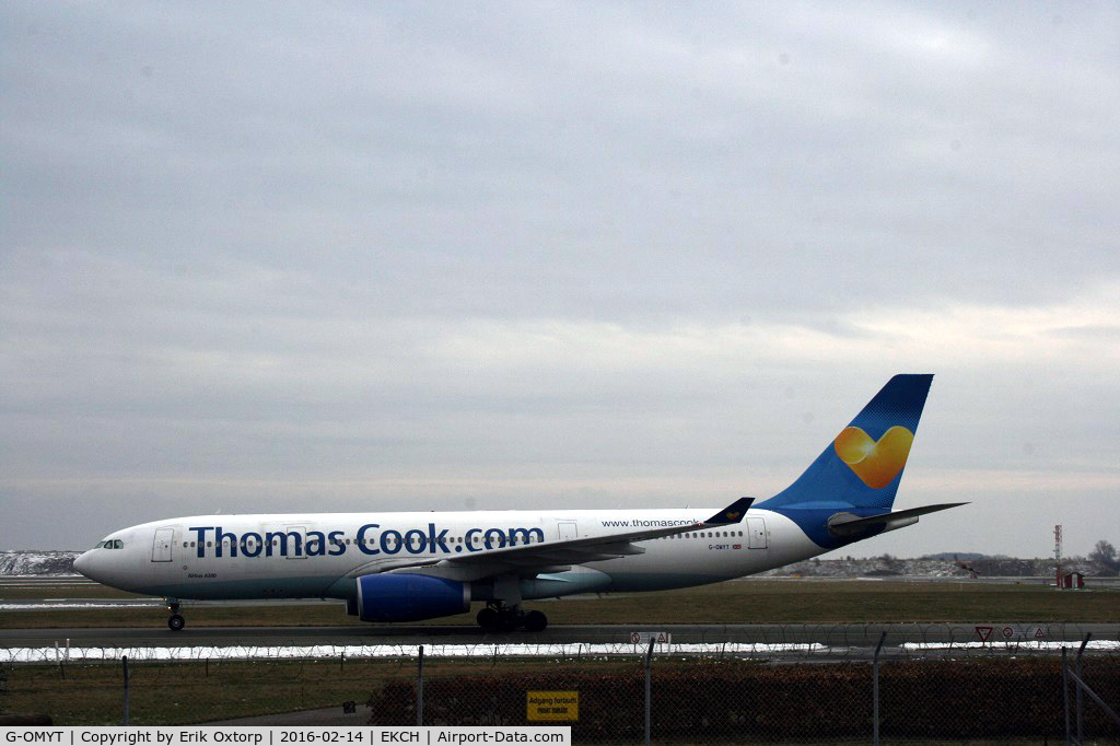 G-OMYT, 1999 Airbus A330-243 C/N 301, G-OMYT just landed rw 04L