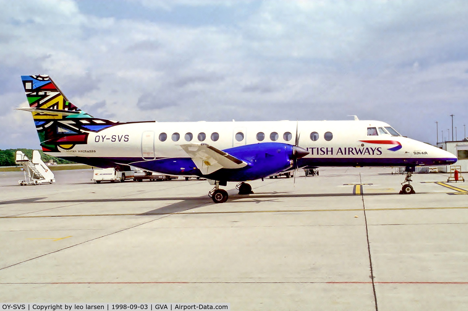OY-SVS, 1993 British Aerospace Jetstream 41 C/N 41014, Geneva 3.9.98