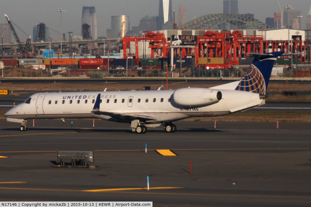 N17146, 2003 Embraer ERJ-145XR (EMB-145XR) C/N 145746, Taxiing