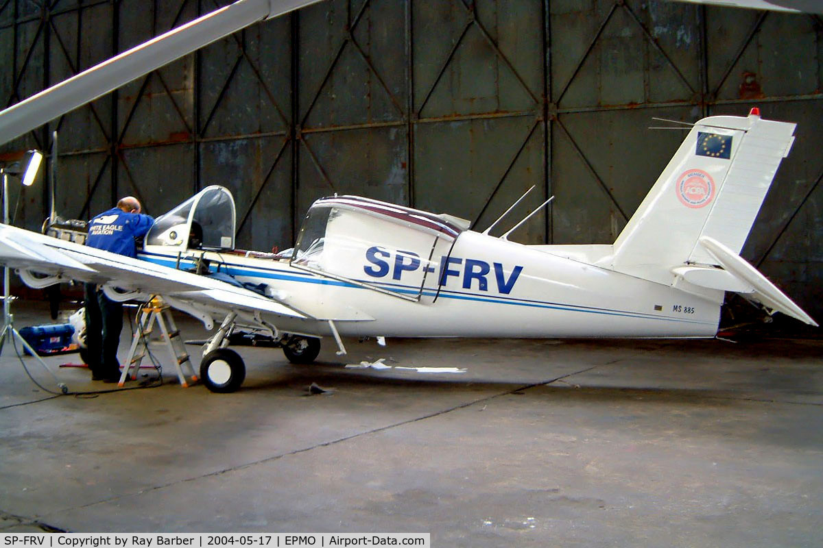 SP-FRV, Morane-Saulnier MS-885 Super Rallye C/N 252, Socata MS.885 Super Rallye [252] Modlin~SP 17/05/2004