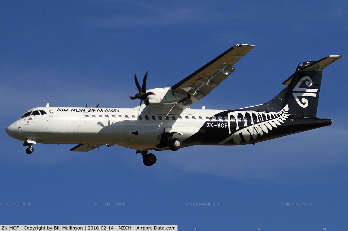 ZK-MCF, 1999 ATR 72-212A C/N 600, FINALS TO 02 AS NZ5469 FROM NPE