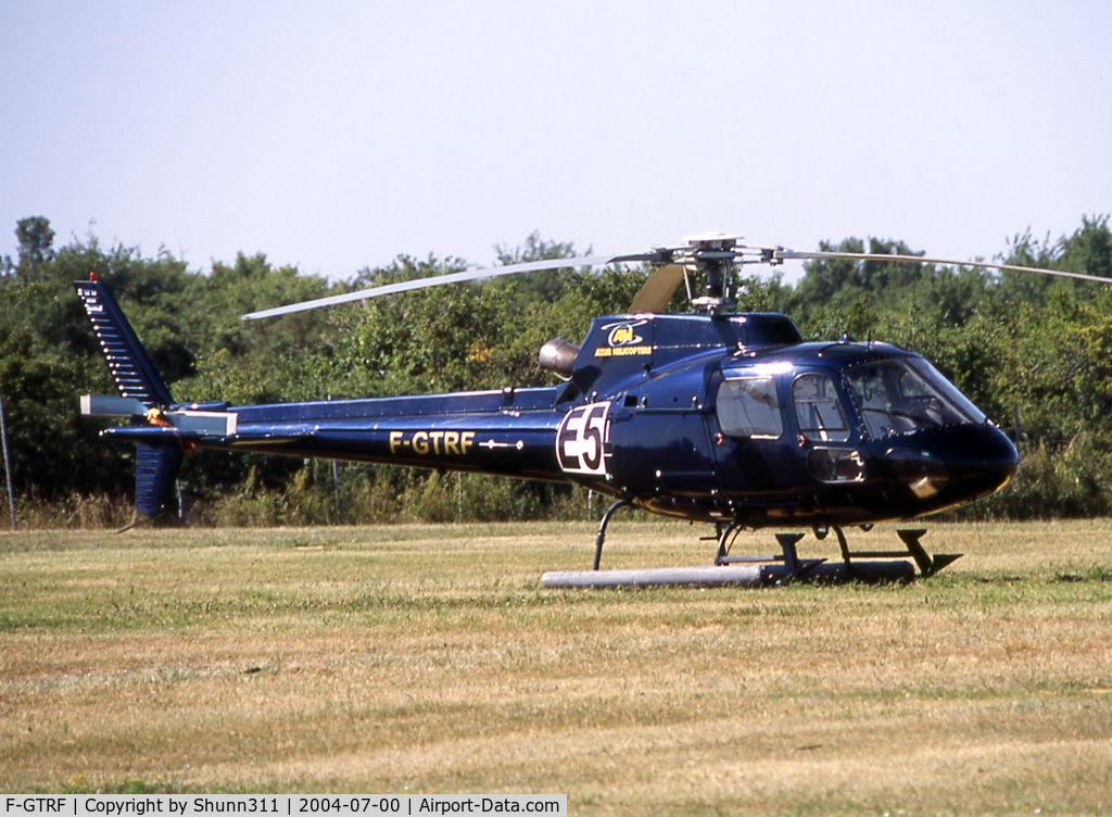 F-GTRF, Eurocopter AS-350B-2 Ecureuil Ecureuil C/N 9034, Parked at the heliport during French Formula One GP 2004