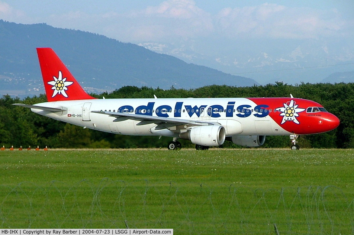 HB-IHX, 1998 Airbus A320-214 C/N 0942, Airbus A320-214 [0942] (Edelweiss Air) Geneva~HB 23/07/2004