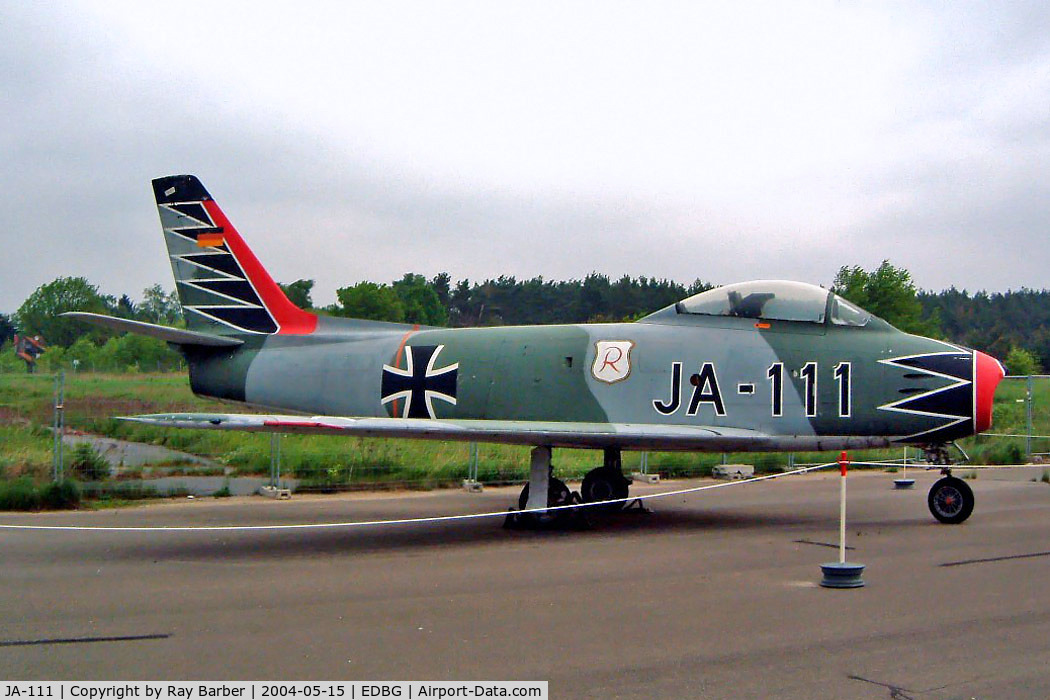 JA-111, Canadair CL-13B Sabre Mk.6 C/N S6-1625, Canadair CL-13B Sabre Mk.6 [1625] (Ex German Air Force) Berlin-Gatow~D 15/05/2004