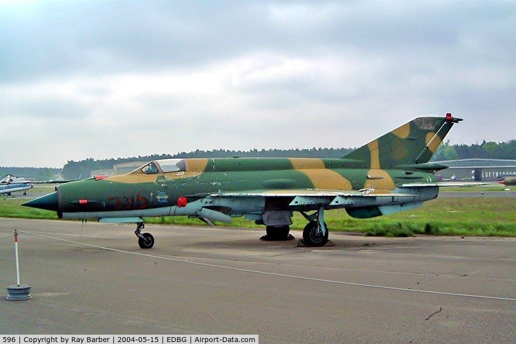 596, 1969 Mikoyan-Gurevich MiG-21M C/N 960708, Mikoyan-Gurevich MiG-21M [960708] (Ex East German Air Force) Berlin-Gatow~D 15/05/2004