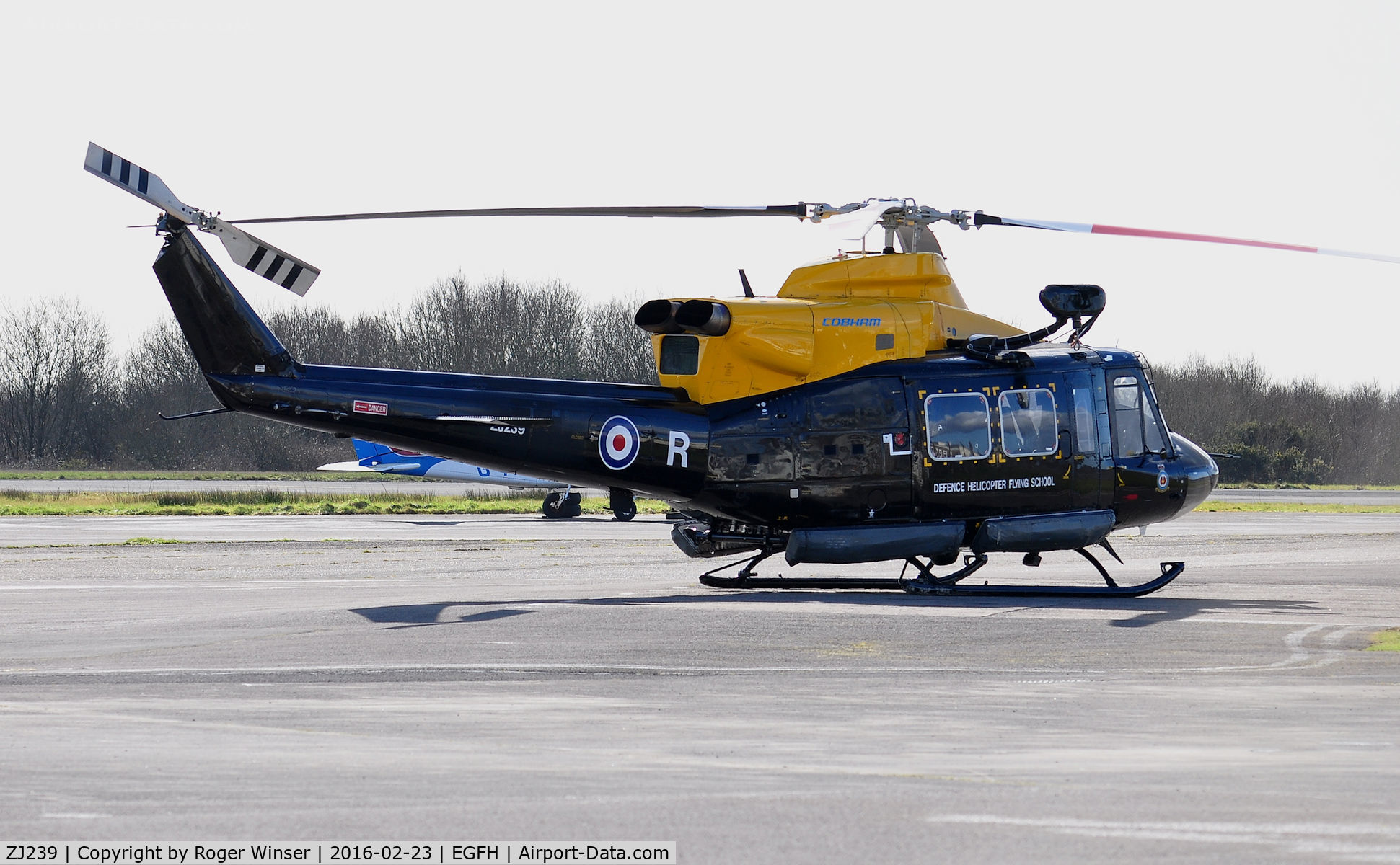 ZJ239, 1996 Bell 412EP Griffin HT1 C/N 36125, Visiting helicopter coded R operated by SARTU.