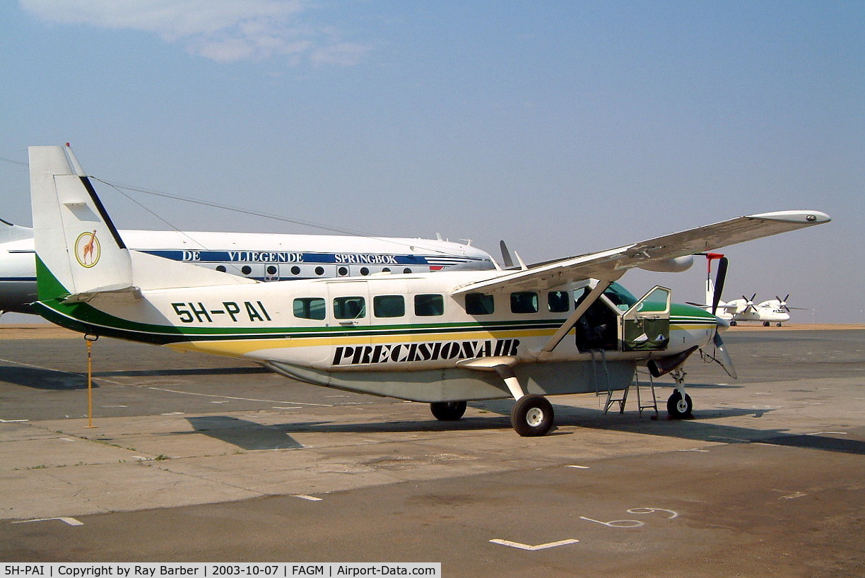 5H-PAI, 1994 Cessna 208B Grand Caravan C/N 208B0400, Cessna 208B Grand Caravan [208B-0400] (Precisionair) Johannesburg-Rand~ZS 07/10/2003
