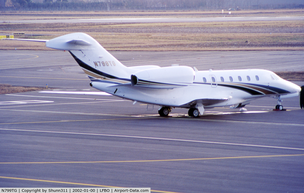 N799TG, 2000 Cessna 750 Citation X Citation X C/N 750-0136, Parked at the General Aviation area...