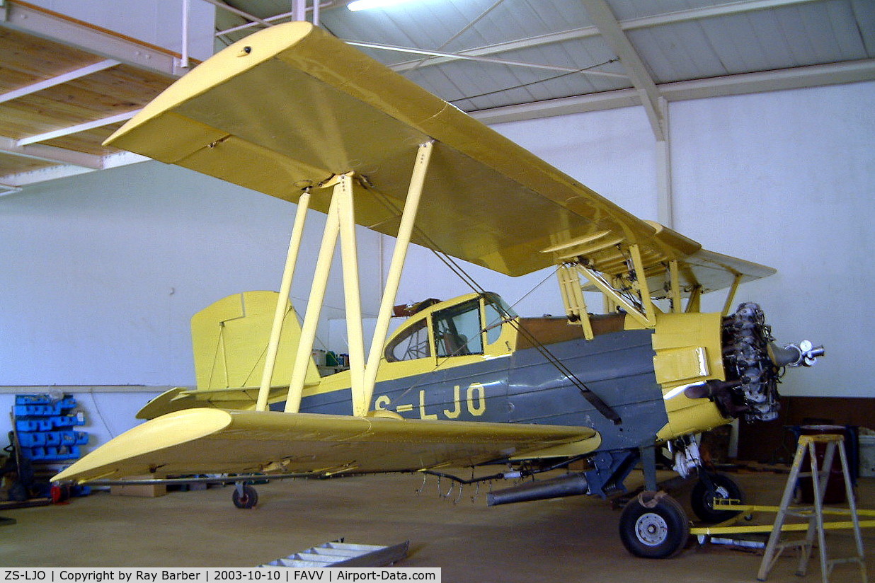 ZS-LJO, 1978 Grumman-Schweizer G-164B C/N 444B, Schweizer-Grumman G-164B Ag-Cat [444-B] Vereeniging~ZS 10/10/2003