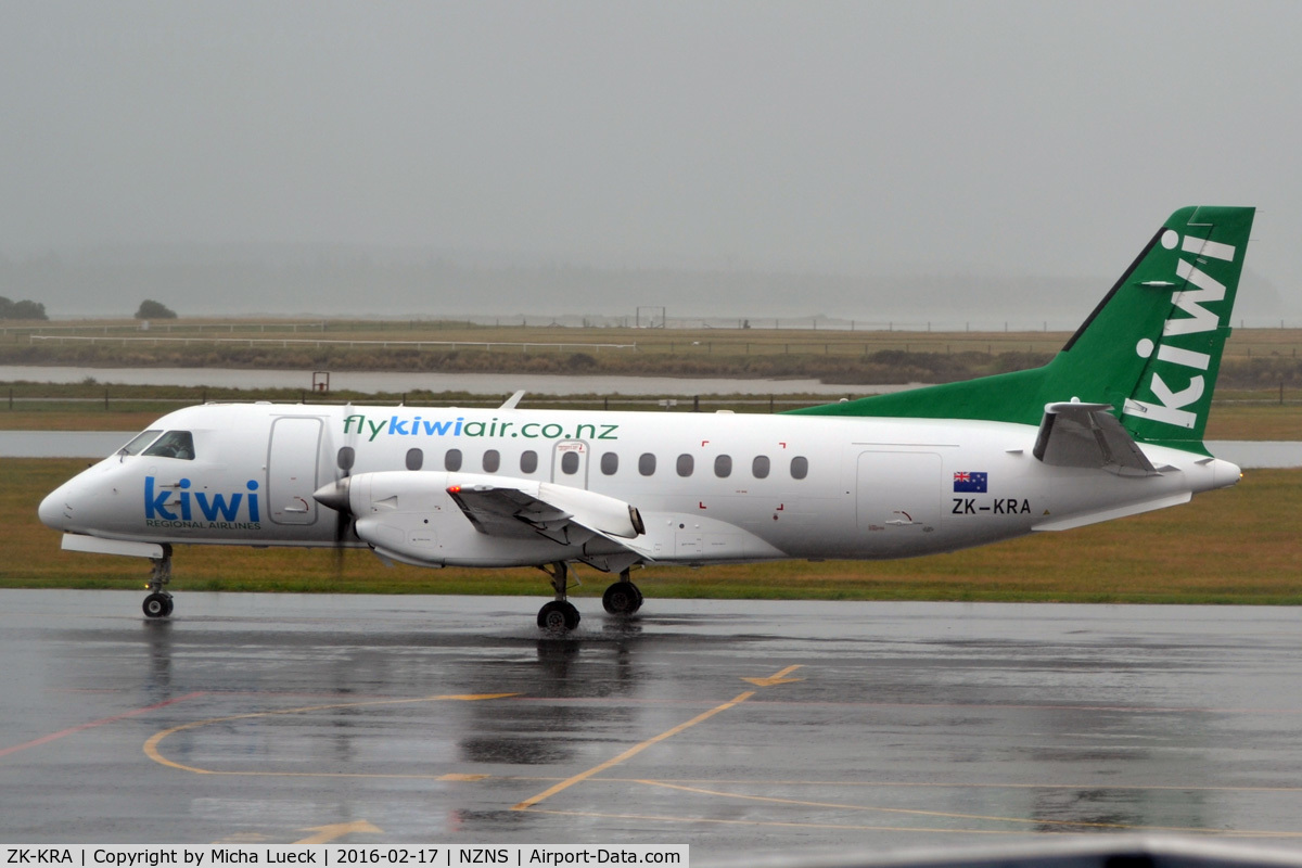 ZK-KRA, 1986 Saab SF340A C/N 340A-065, At Nelson