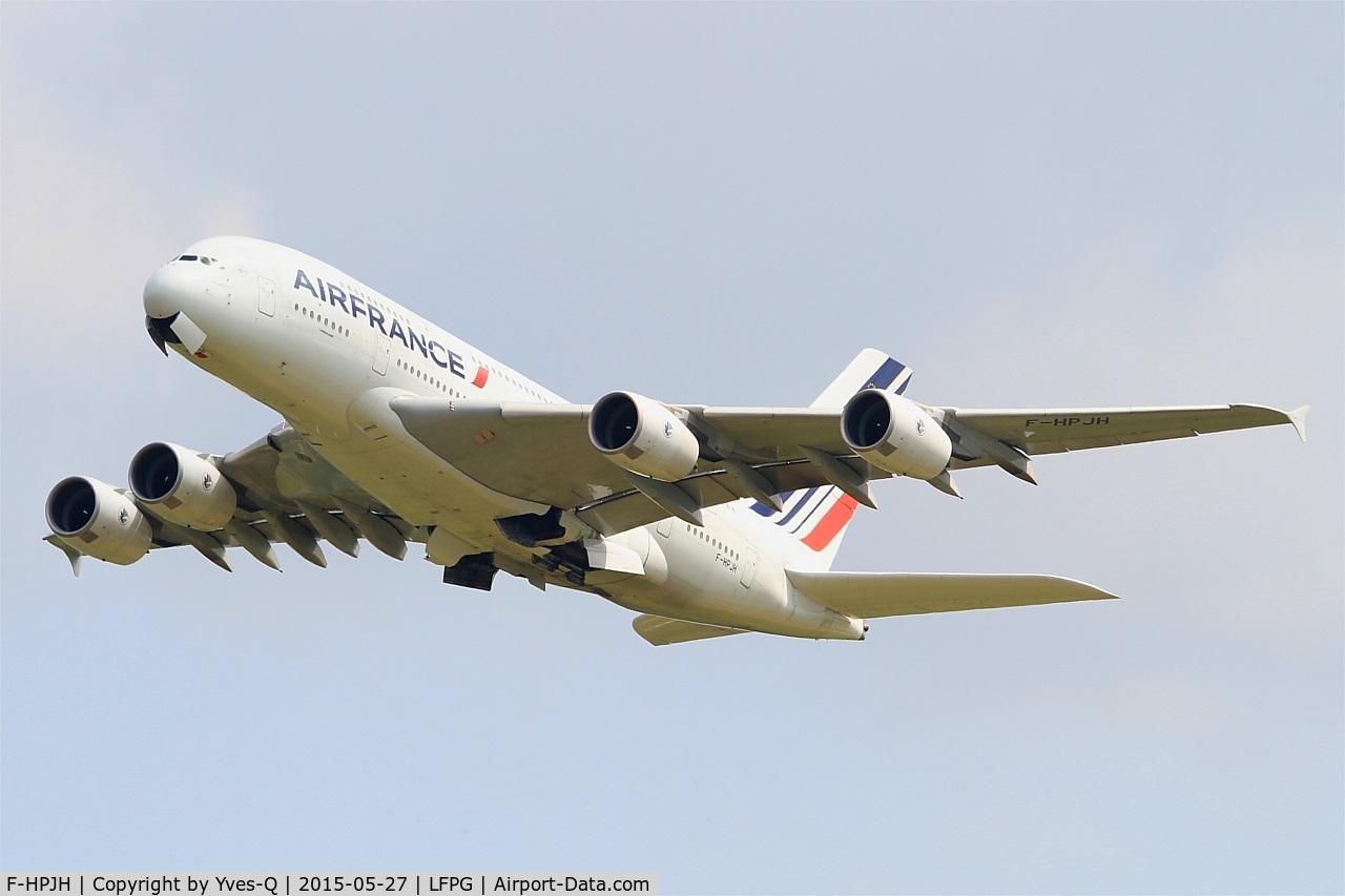 F-HPJH, 2011 Airbus A380-861 C/N 099, Airbus A380-861, Take off Rwy 27L, Roissy Charles De Gaulle Airport (LFPG-CDG)