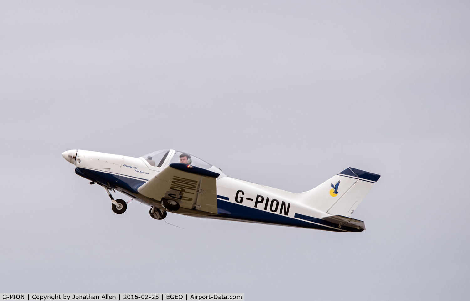 G-PION, 2005 Alpi Aviation Pioneer 300 C/N PFA 330-14294, G-PION departing Oban Airport.