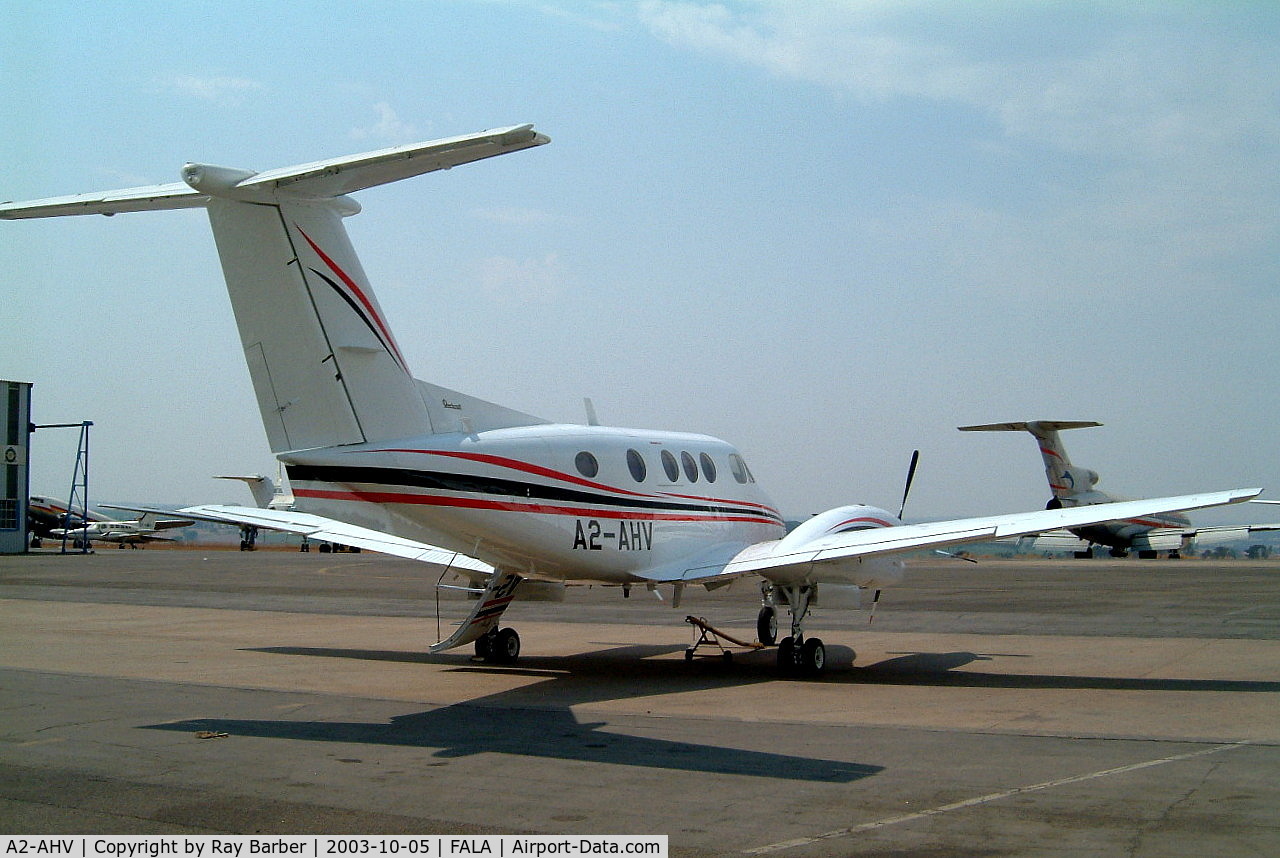 A2-AHV, Beech F90 King Air C/N LA-212, Beech F90-1 King Air [LA-212] Lanseria~ZS 05/10/2003