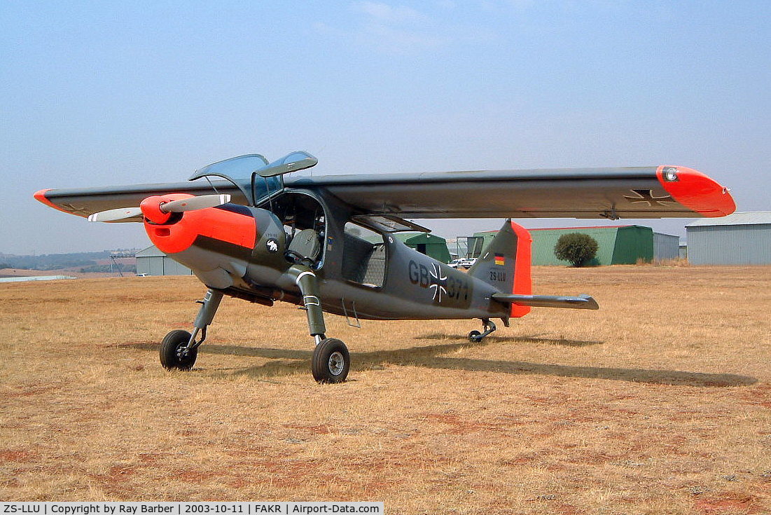 ZS-LLU, Dornier Do-27A-4 C/N 522, Do.27A-4 [522] Krugersdorp-Oatlands~ZS 11/10/2003