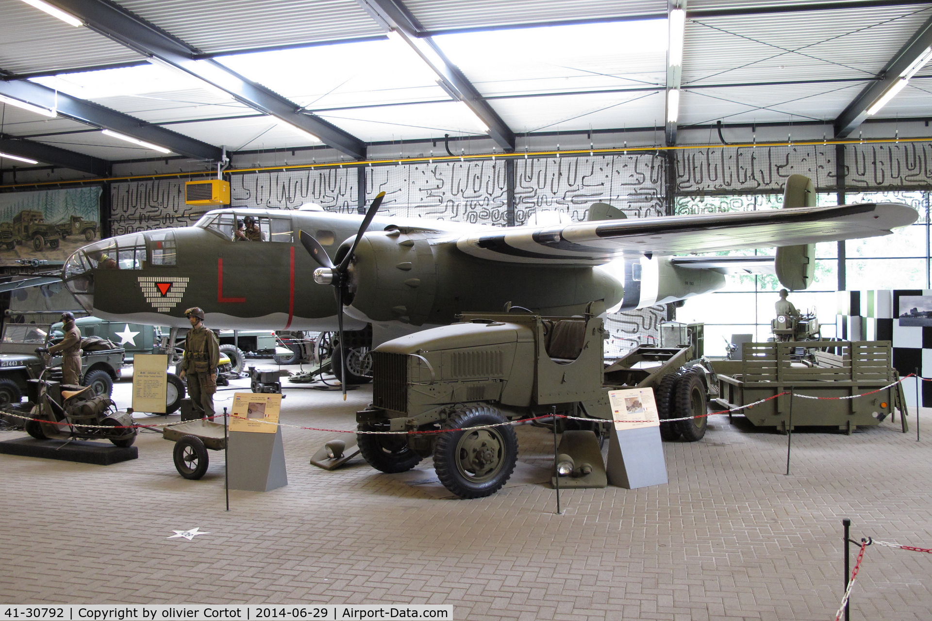 41-30792, North American B-25D Mitchell C/N 87-8957, restored and displayed at the Overloon museum