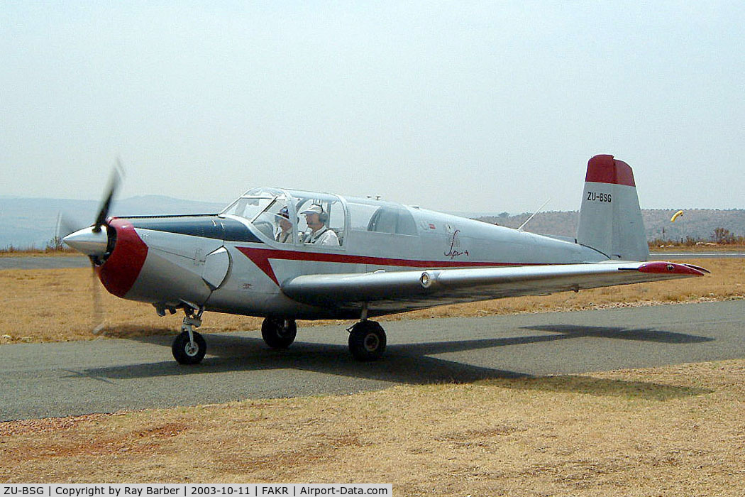 ZU-BSG, Saab 91B Safir C/N 91-289, SAAB S.91B Safir [91-289] Krugersdorp-Oatlands~ZS 11/10/2003