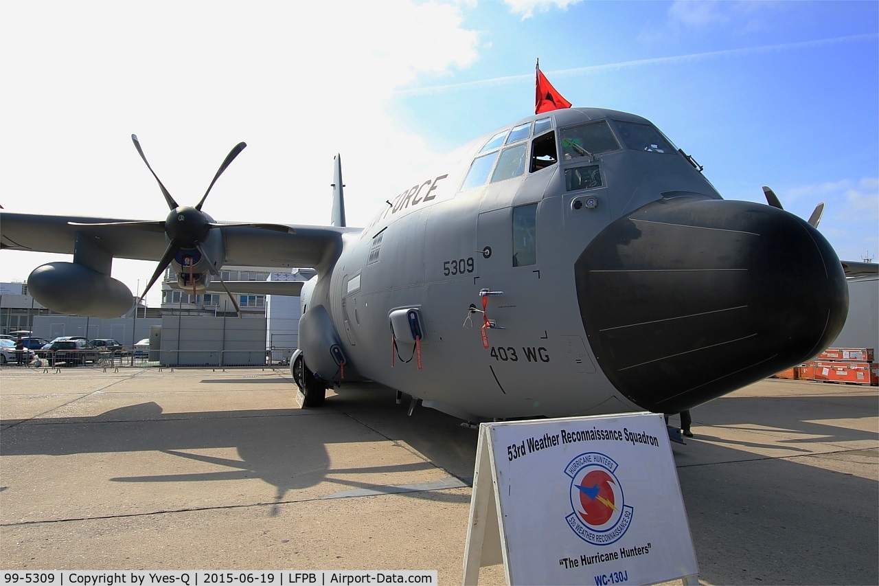 99-5309, 1999 Lockheed WC-130J Hercules C/N 382-5501, US Air Force Lockheed WC-130J Hercules, Static display, Paris-Le Bourget (LFPB-LBG) Air show 2015