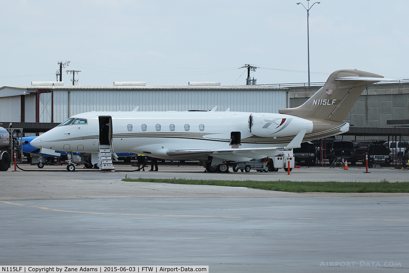 N115LF, 2008 Bombardier Challenger 300 (BD-100-1A10) C/N 20226, At Meacham Field - Fort Worth, TX