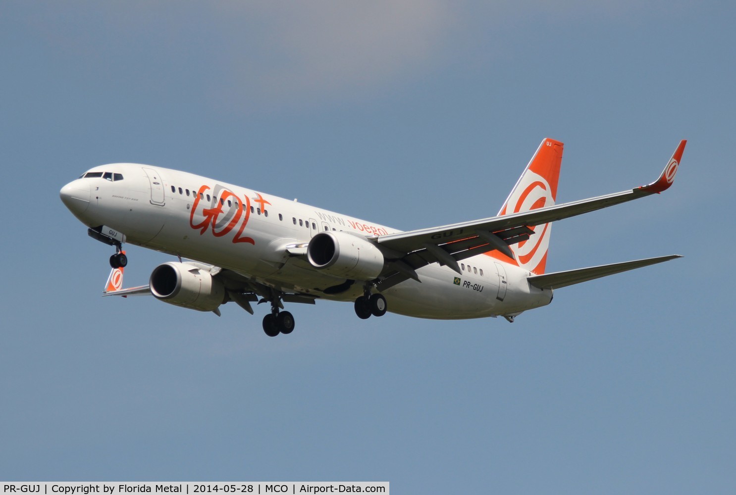 PR-GUJ, 2011 Boeing 737-8HX C/N 35851, GOL Brazil