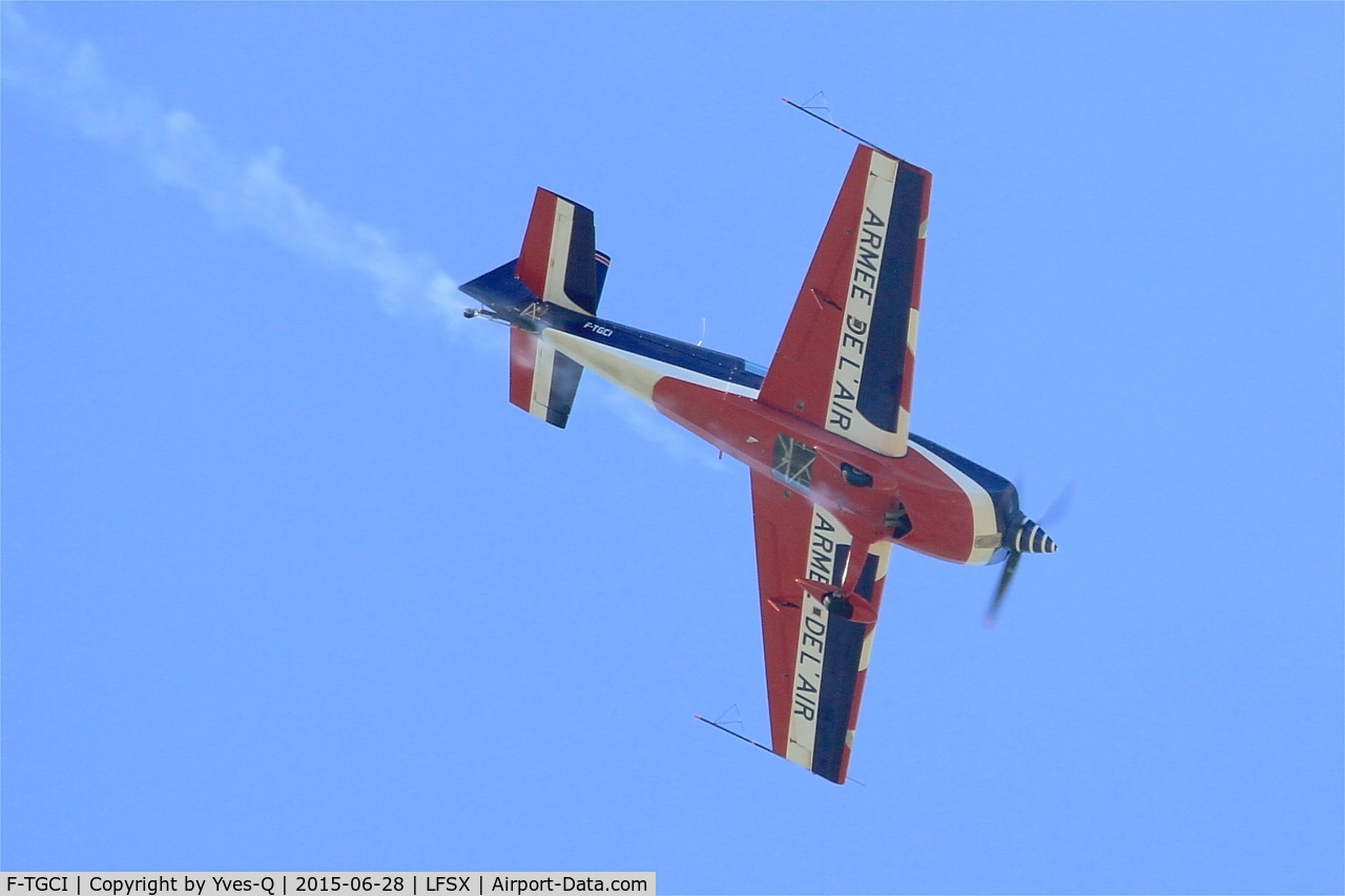 F-TGCI, Extra EA-330SC C/N 04, Extra 330SC, French Air Force aerobatic team, On display, Luxeuil-St Sauveur Air Base 116 (LFSX) Open day 2015