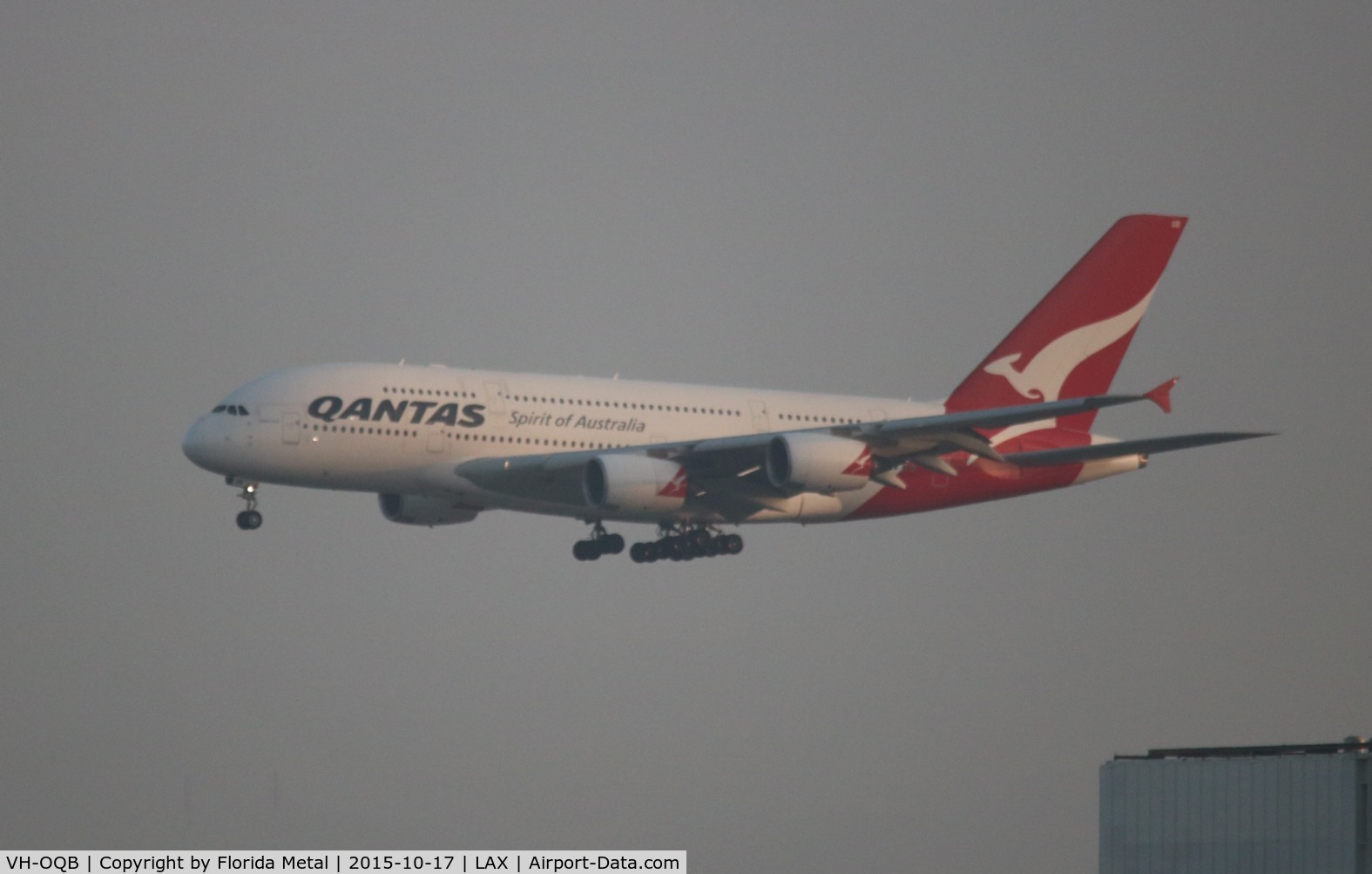 VH-OQB, 2008 Airbus A380-842 C/N 015, Qantas