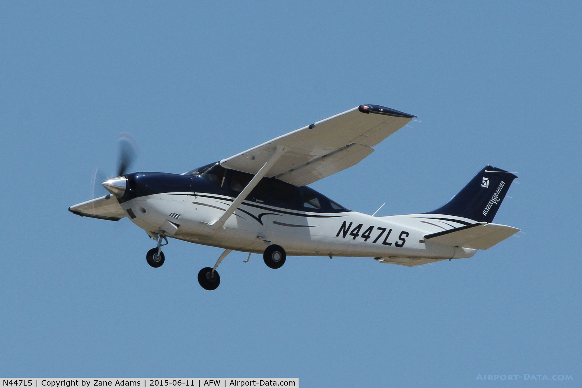 N447LS, 2014 Cessna T206H Turbo Stationair Turbo Stationair C/N T20609156, Departing Alliance Airport - Fort Worth, Texas