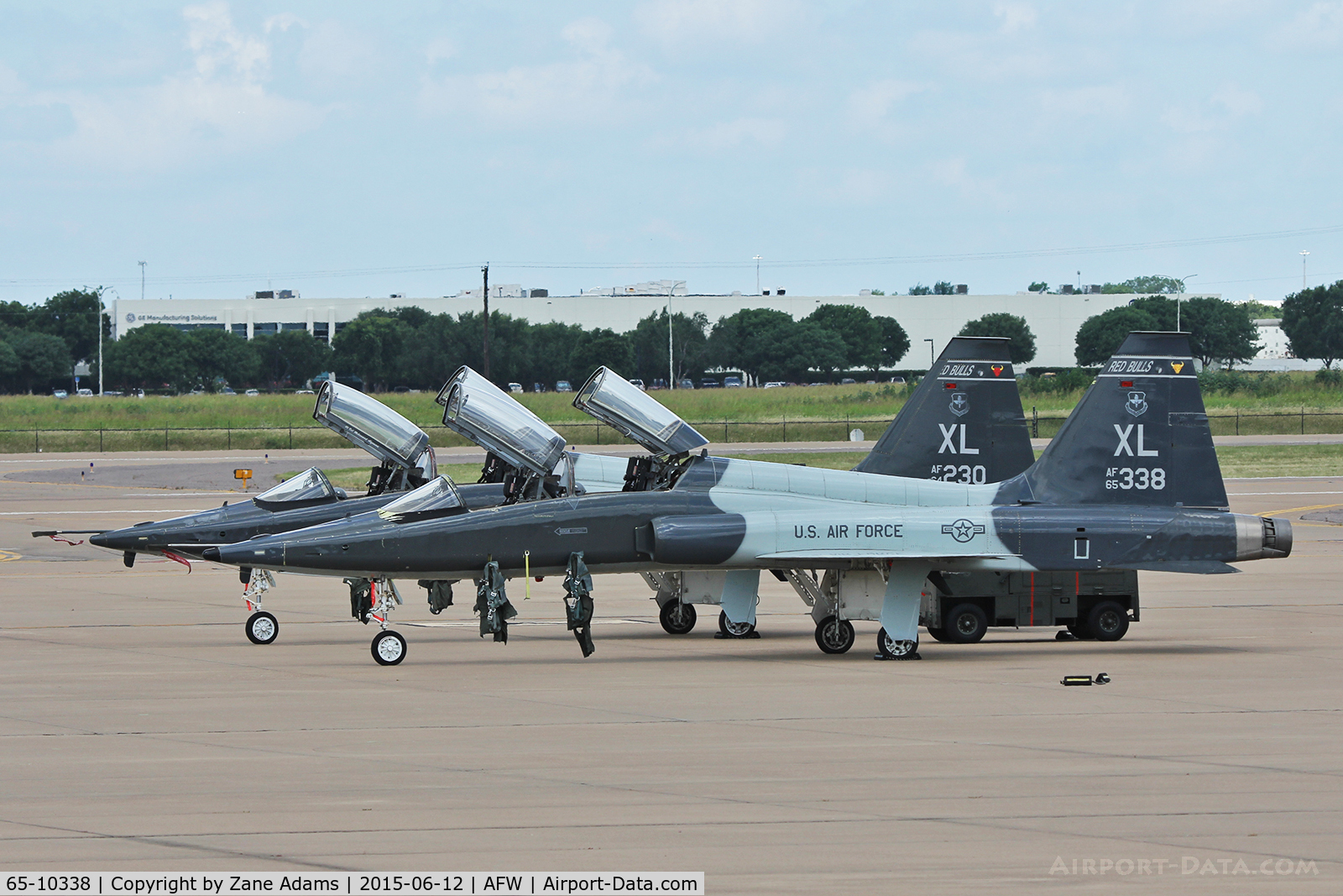 65-10338, 1965 Northrop T-38C Talon C/N N.5757, USAF T-38's on the ramp at Alliance Airport - Fort Worth, Texas
