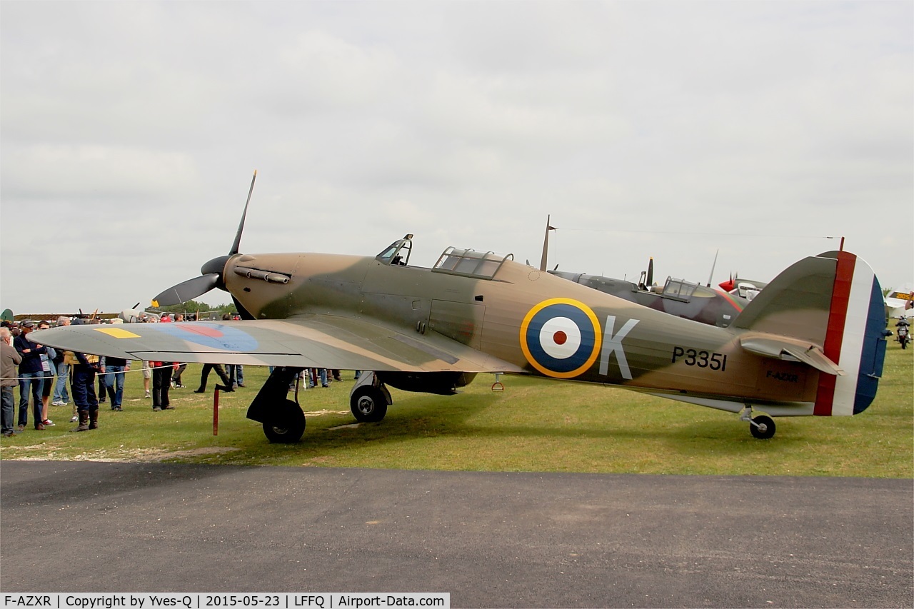 F-AZXR, Hawker Hurricane IIA C/N Not found ZK-TPK, Hawker Hurricane Mk.IIa, Static display, La Ferté-Alais airfield (LFFQ) Airshow 2015