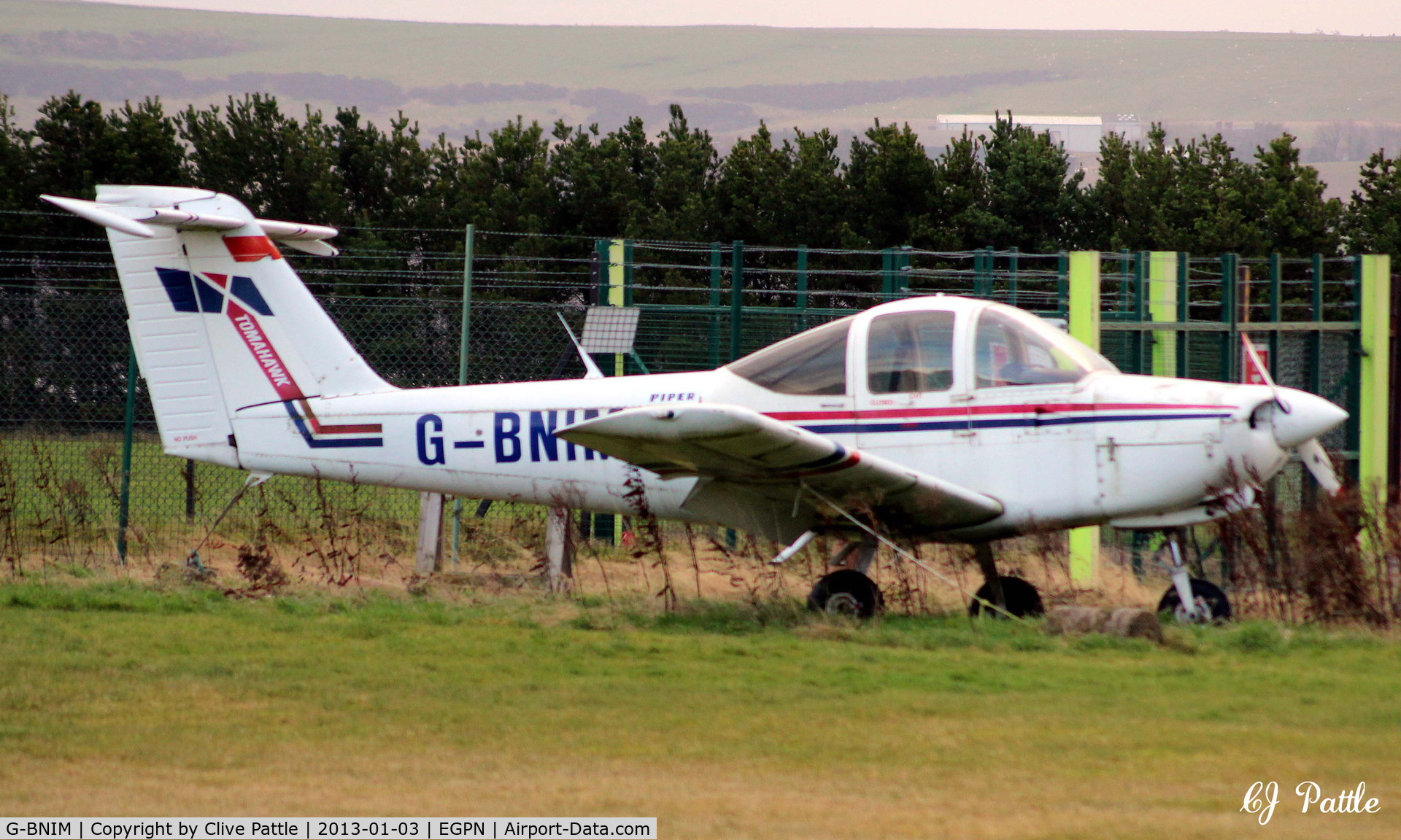 G-BNIM, 1978 Piper PA-38-112 Tomahawk Tomahawk C/N 38-78A0148, Parked up at Dundee Riverside EGPN