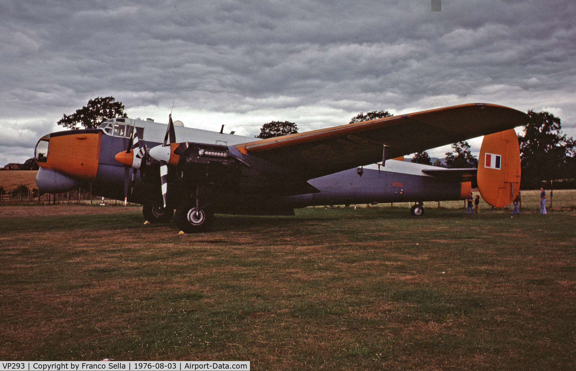 VP293, Avro 716 Shackleton T.4 C/N Not found VP293, Avro Shackleton T.4 VP293 at the Strathallan Collection, August 1976.