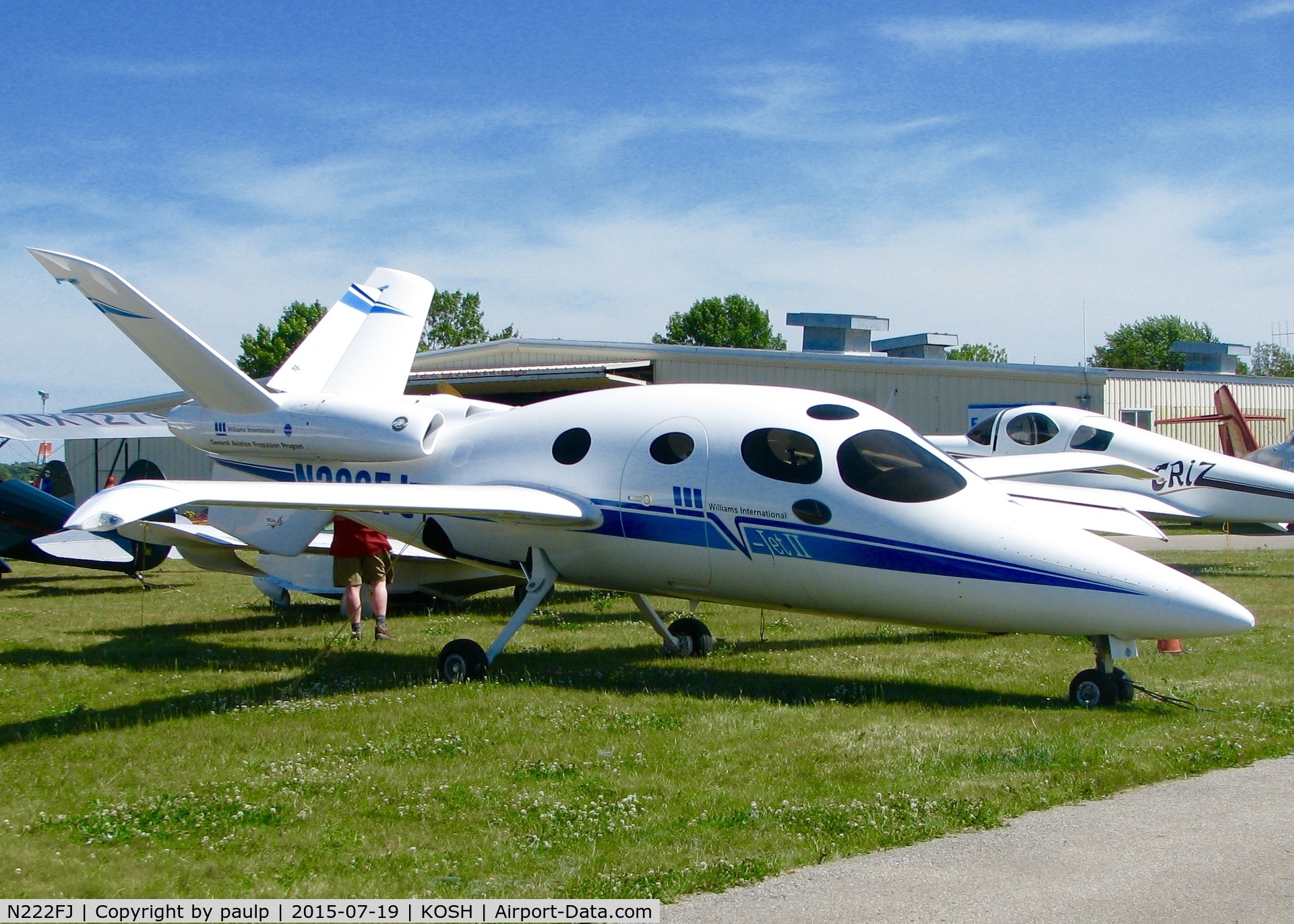 N222FJ, 1997 Scaled Composites 271 V-Jet II C/N 001, At AirVenture.