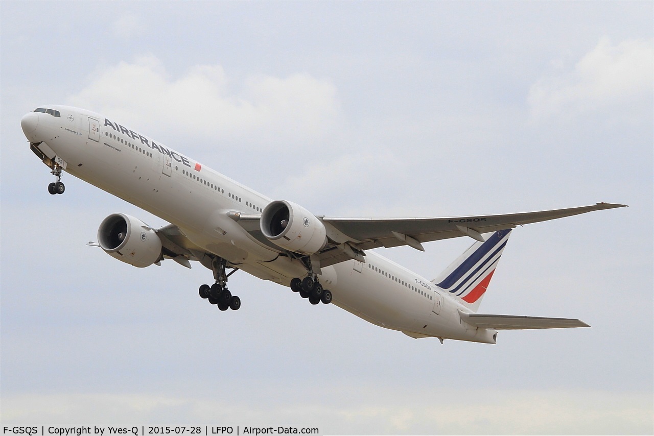 F-GSQS, 2007 Boeing 777-328/ER C/N 32962, Boeing 777-328 (ER), Take off rwy 24, Paris-Orly Airport (LFPO-ORY)