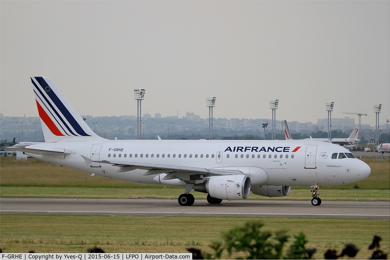 F-GRHE, 1999 Airbus A319-111 C/N 1020, Airbus A319-111, take off run rwy 08, Paris-Orly airport (LFPO-ORY)