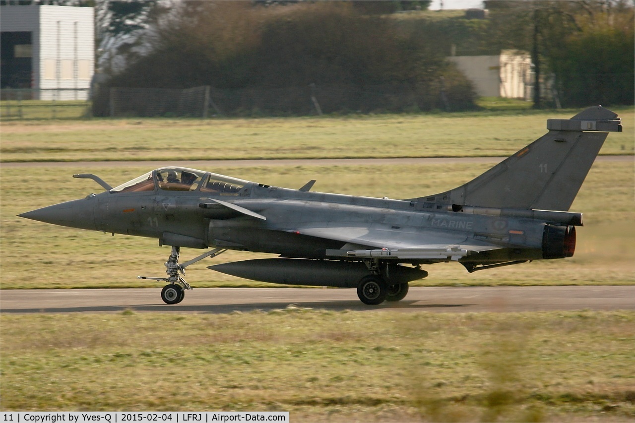 11, Dassault Rafale M C/N 11, Dassault Rafale M, Take off rwy 08, Landivisiau Naval Air Base (LFRJ)