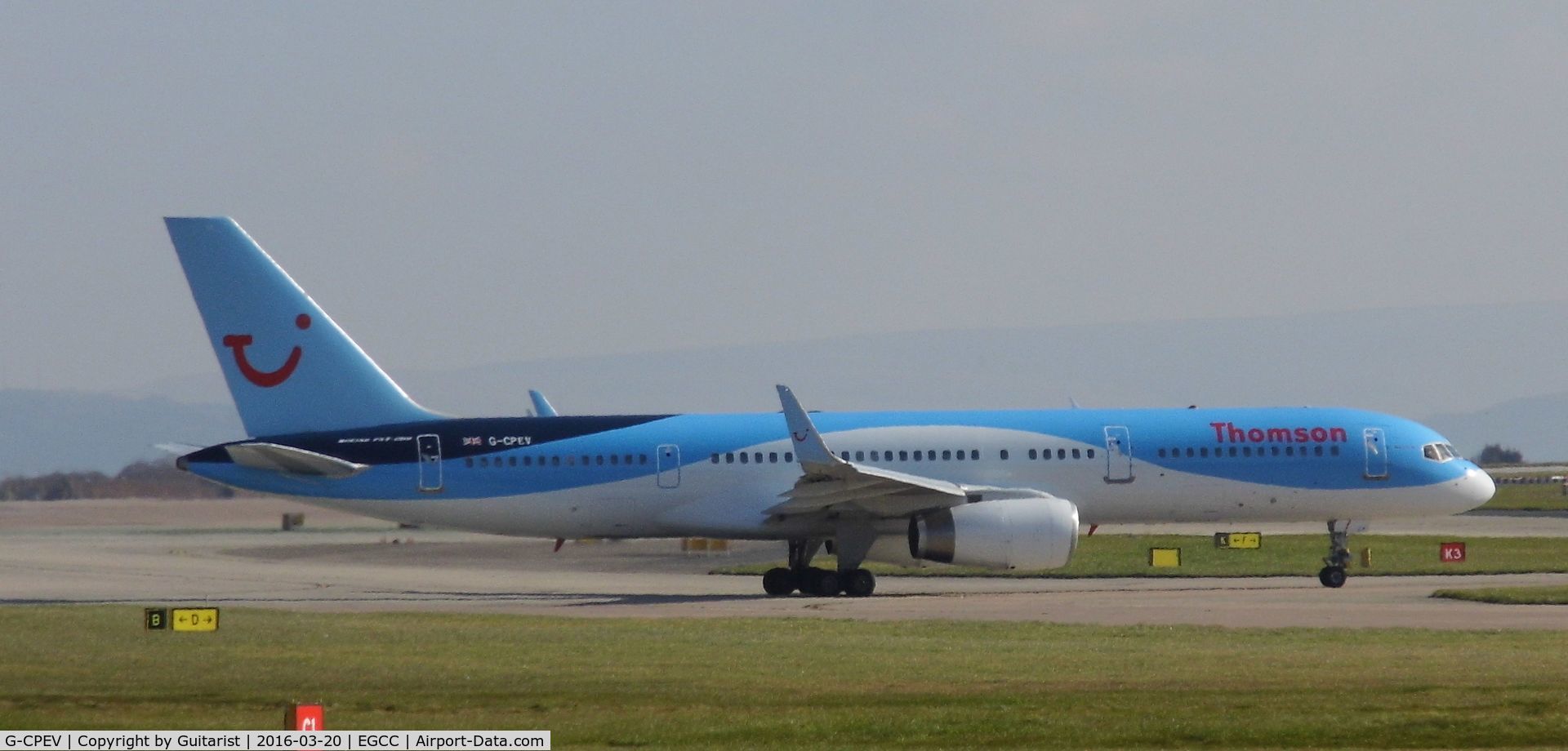 G-CPEV, 1999 Boeing 757-236 C/N 29943, At Manchester