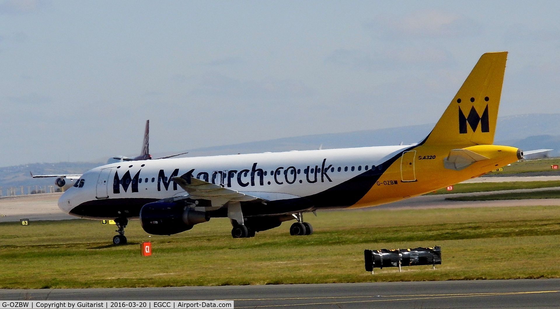 G-OZBW, 2001 Airbus A320-214 C/N 1571, At Manchester