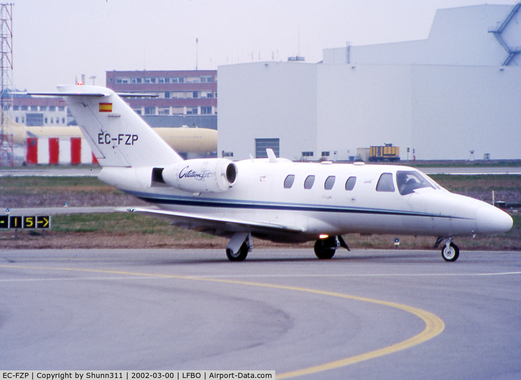 EC-FZP, 1994 Cessna 525 CitationJet CJ1 C/N 525-0065, Taxiing to the General Aviation area...