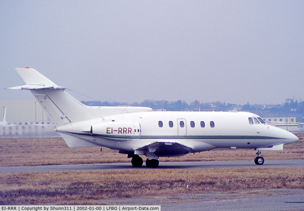 EI-RRR, 1982 British Aerospace HS.125-700A C/N 257170, Taxiing to the General Aviation area...