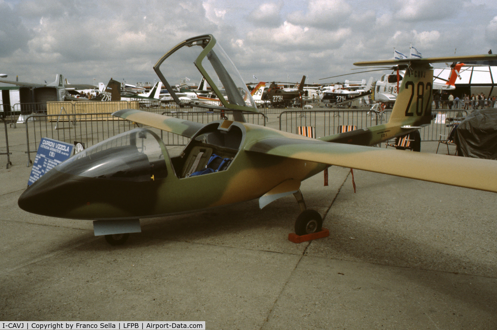 I-CAVJ, 1980 Caproni Vizzola C22J Ventura C/N 001, Caproni C22J Prototypeat the 1981 Paris Air Show