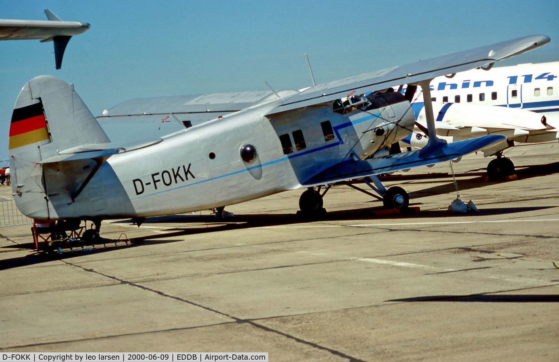 D-FOKK, Antonov An-2 C/N 19547304, Berlin Air Show 9.6.2000