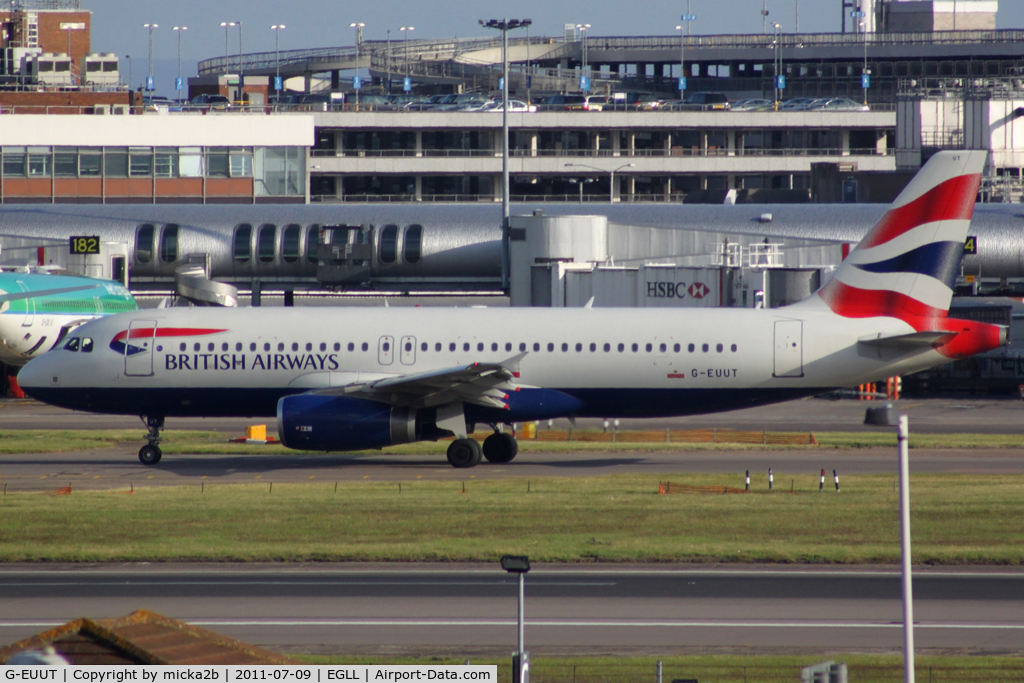 G-EUUT, 2007 Airbus A320-232 C/N 3314, Taxiing