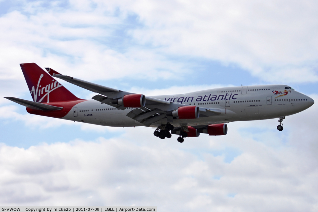 G-VWOW, 2001 Boeing 747-41R C/N 32745, Landing